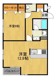 神奈川県横浜市都筑区富士見が丘【アパート】の間取り