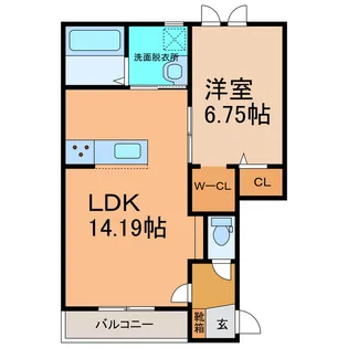 Ferrulli(フェルリ)I【3階】の間取り