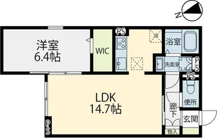 ELGRAND上津【2階】の間取り