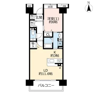 UR武蔵野緑町パークタウン【10階】の間取り