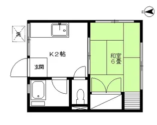 シティハイムあかね【1階】の間取り