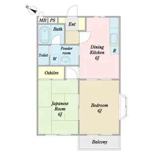 リトルウッズII【2階】の間取り