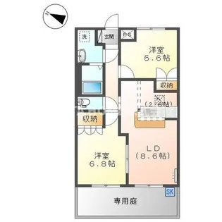 エスポアール【2階】の間取り