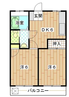 パールマンション福田【2階】の間取り