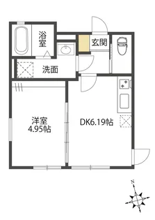ミモザ【1階】の間取り