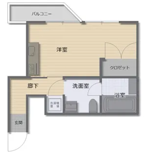 EFT二葉の里【1階】の間取り
