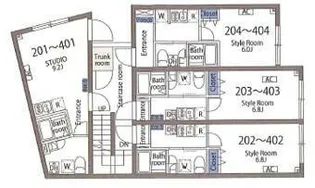 アヴァンタージュ大井町【2階】の間取り
