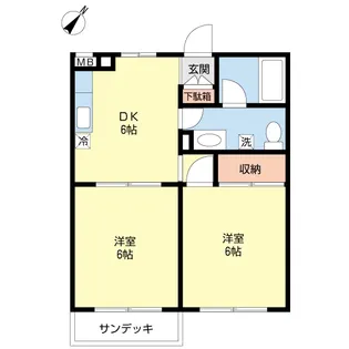 プリムローズ【1階】の間取り