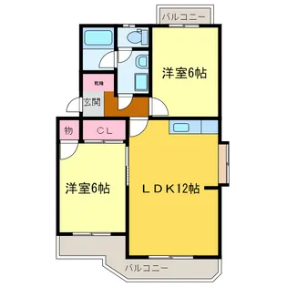 メゾンドルチェ【1階】の間取り