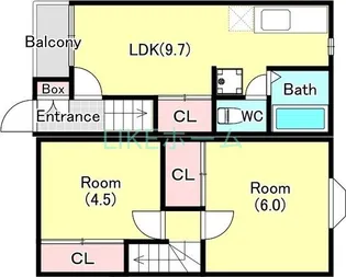 テラスラフォーレW1【1階】の間取り
