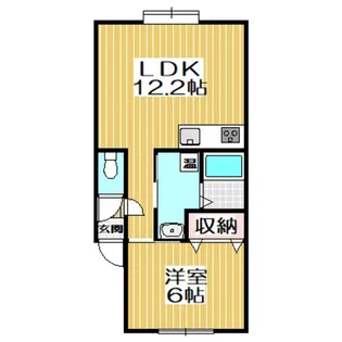 Mハイツ高砂13【2階】の間取り