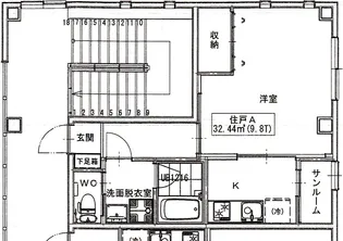 シルクエース【2階】の間取り
