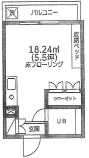 ビレッジ里美【1階】の間取り