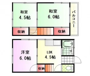 松岡アパート【1階】の間取り