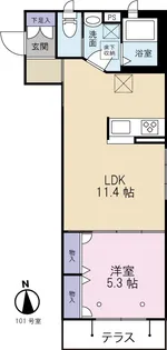 プレミアムコート【1階】の間取り