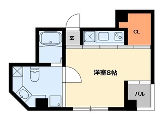 ベルグランデ新大阪【6階】の間取り