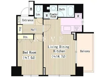 ガルデニア蔵前【3階】の間取り