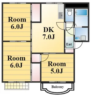 山本ハイツC【2階】の間取り