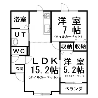 ウエストサイド【1階】の間取り