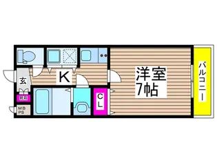 ウインズコ-ト荘園【3階】の間取り