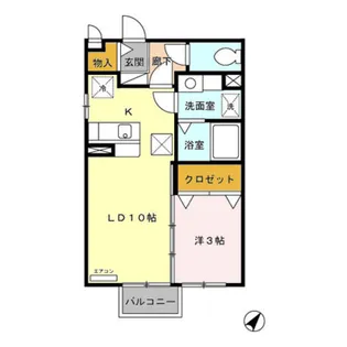 グッド ワン【2階】の間取り