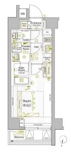 ブライズ西大井【6階】の間取り