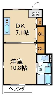 セラフィーメゾン東香里園【1階】の間取り