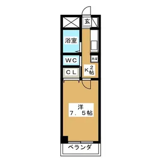 芙蓉ハイム【2階】の間取り