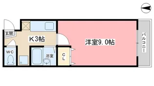 メゾンクレール【1階】の間取り