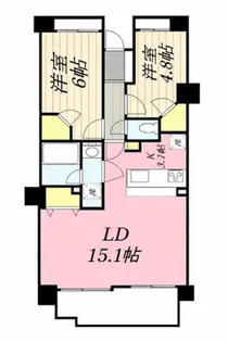 フェアロージュ馬込【3階】の間取り