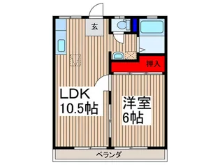 宮岡第1パナハイツ【2階】の間取り