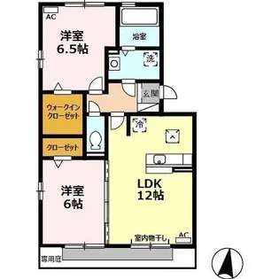 クレイン【3階】の間取り
