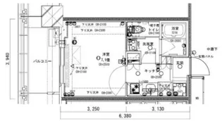 Brillia Tower 浜離宮【12階】の間取り