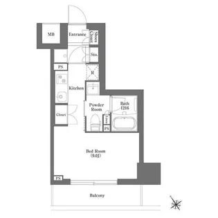 HF正光寺赤羽レジデンス【9階】の間取り