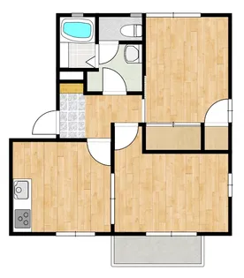 グリーンファームB【2階】の間取り