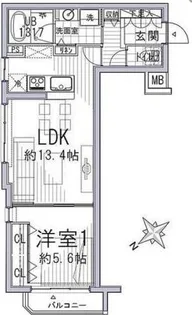 イトーピアアクシス千駄木【2階】の間取り