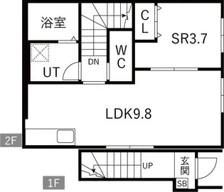 PROGRESS III【2階】の間取り