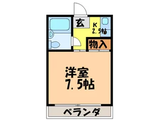 アラカワハイツ清住【2階】の間取り