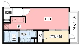 ブランコート西宮北口【2階】の間取り