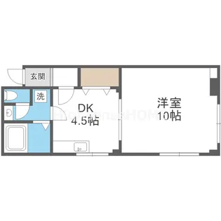 シャルマン中宮【4階】の間取り