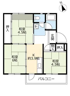 UR豊明【4階】の間取り