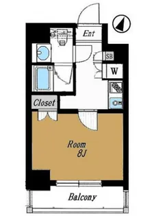 メイクスデザイン門前仲町【5階】の間取り