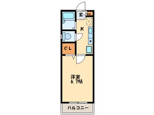 シェ-モア吉塚【2階】の間取り