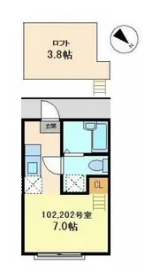 ハーミットクラブハウス山手【1階】の間取り