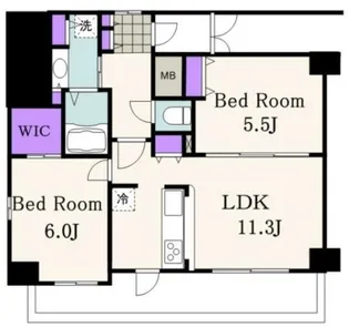 エステムプラザ品川駅前5thAvenue【10階】の間取り