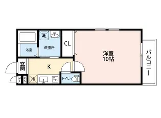 フジパレス内本町I番館【1階】の間取り