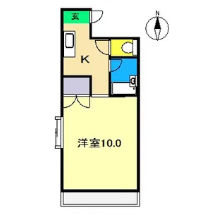 マチレス旭【1階】の間取り