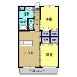 プランドール【2階】の間取り