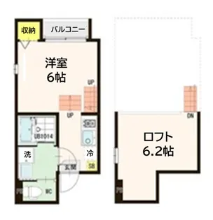 ノヴァ台原【2階】の間取り