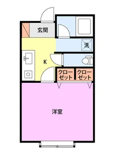 クローバーハイツII【2階】の間取り